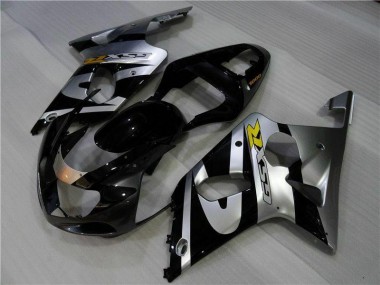 Preisgünstige Suzuki GSXR 1000 K1 00-02 Verkleidungen - Silber Schwarz